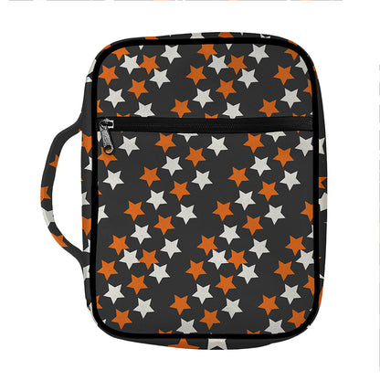 Halloween Star Pattern Print Front Pocket Bible Bag