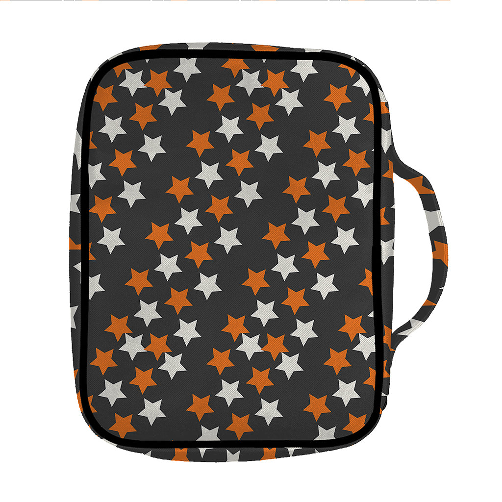 Halloween Star Pattern Print Front Pocket Bible Bag