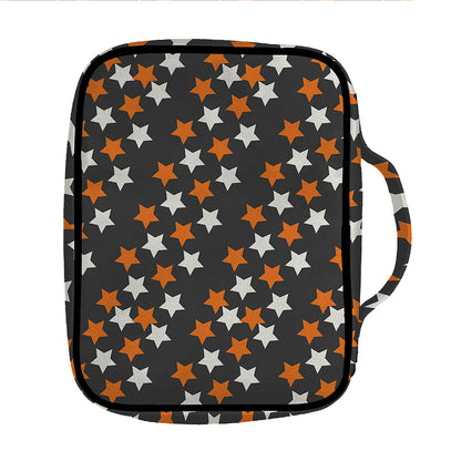 Halloween Star Pattern Print Front Pocket Bible Bag