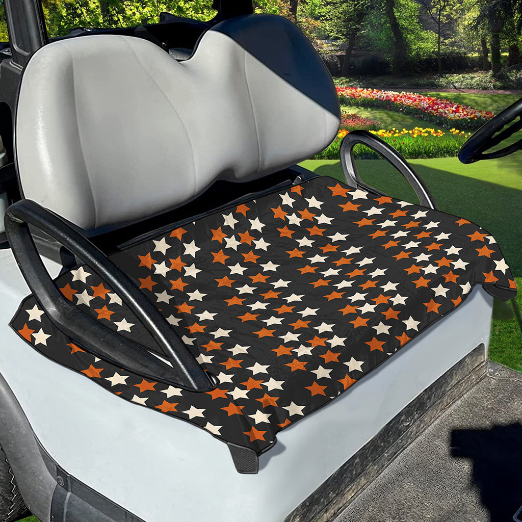 Halloween Star Pattern Print Golf Cart Seat Cover
