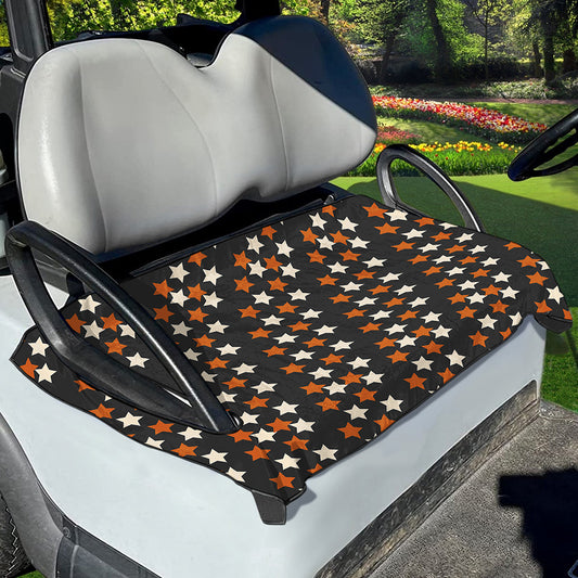 Halloween Star Pattern Print Golf Cart Seat Cover