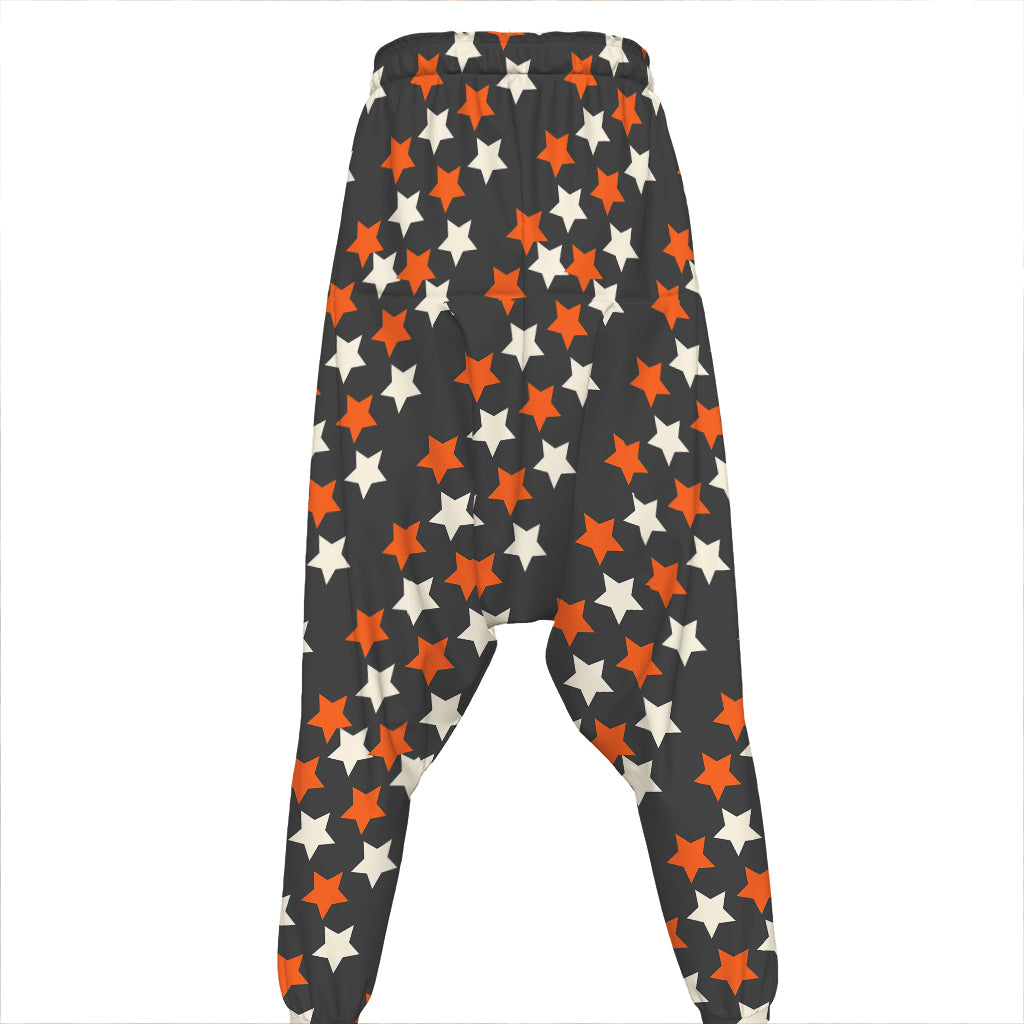 Halloween Star Pattern Print Hammer Pants