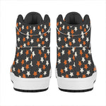 Halloween Star Pattern Print High Top Leather Sneakers