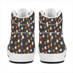 Halloween Star Pattern Print High Top Leather Sneakers