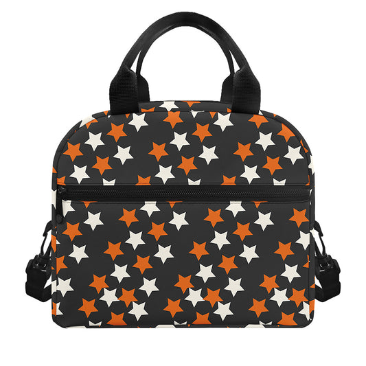 Halloween Star Pattern Print Insulated Lunch Bag