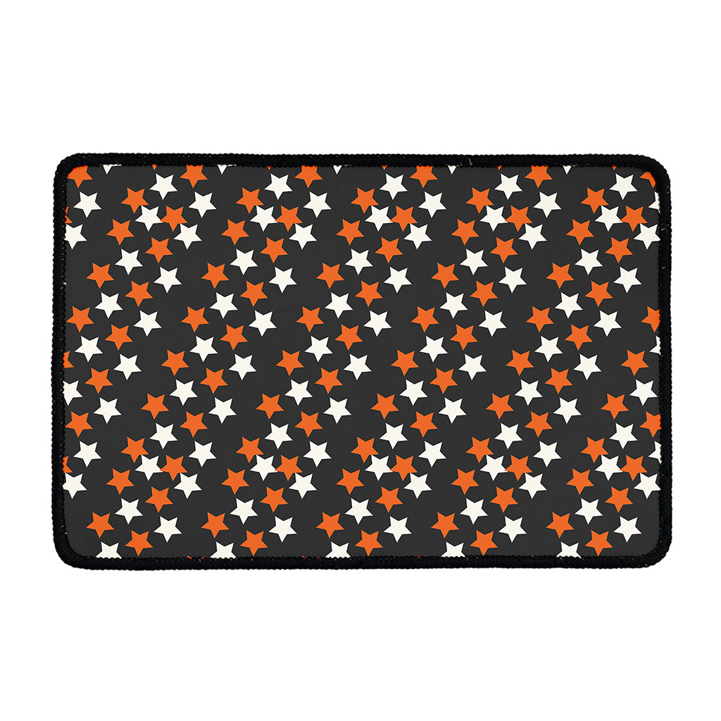 Halloween Star Pattern Print Kitchen Mat