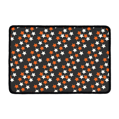 Halloween Star Pattern Print Kitchen Mat