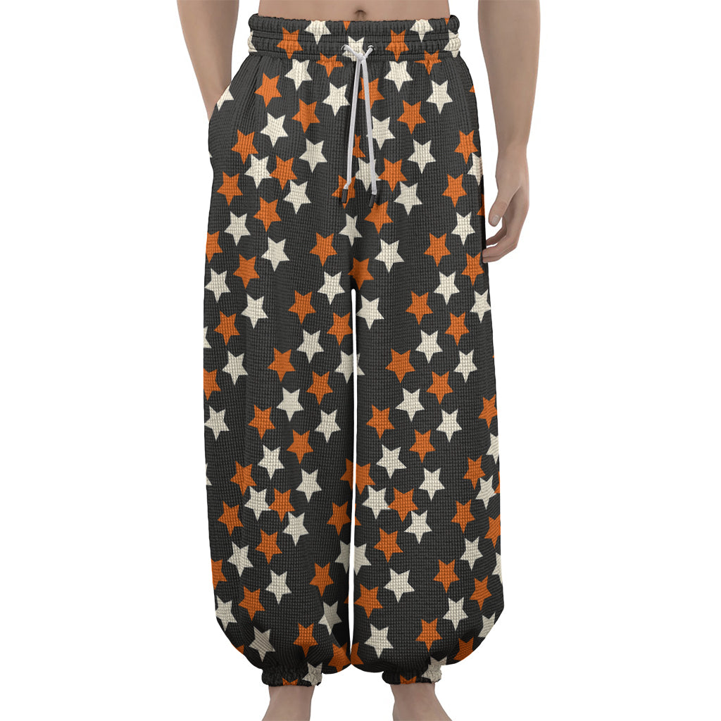 Halloween Star Pattern Print Lantern Pants