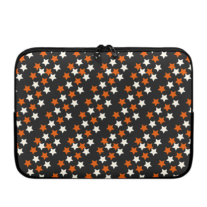 Halloween Star Pattern Print Laptop Sleeve