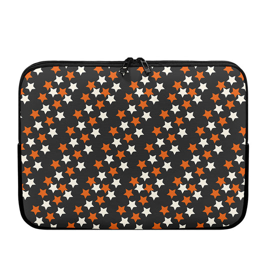 Halloween Star Pattern Print Laptop Sleeve