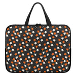 Halloween Star Pattern Print Laptop Sleeve With Handle