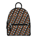 Halloween Star Pattern Print Leather Backpack