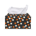 Halloween Star Pattern Print Leather Tissue Box Cover