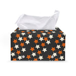Halloween Star Pattern Print Leather Tissue Box Cover