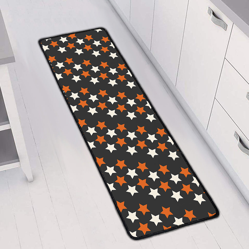 Halloween Star Pattern Print Long Kitchen Mat