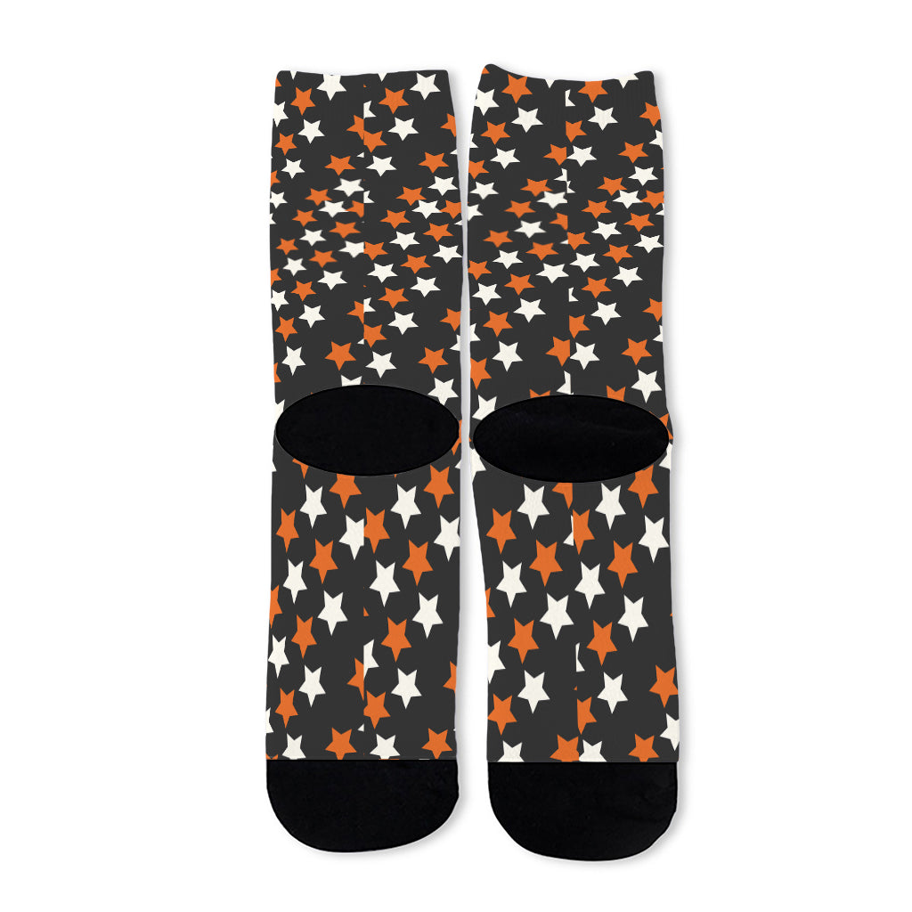 Halloween Star Pattern Print Long Socks