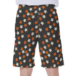 Halloween Star Pattern Print Men's Beach Shorts