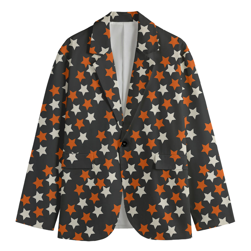 Halloween Star Pattern Print Men's Blazer