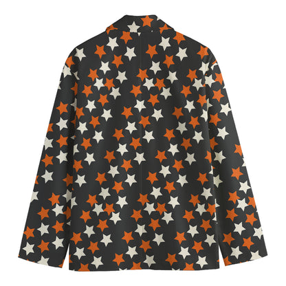 Halloween Star Pattern Print Men's Blazer