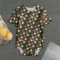 Halloween Star Pattern Print Men's Bodysuit