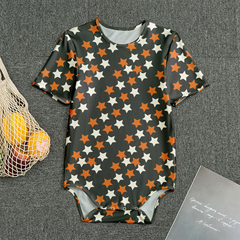 Halloween Star Pattern Print Men's Bodysuit