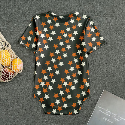 Halloween Star Pattern Print Men's Bodysuit