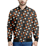 Halloween Star Pattern Print Men's Bomber Jacket