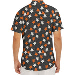 Halloween Star Pattern Print Men's Deep V-Neck Shirt