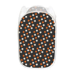 Halloween Star Pattern Print Mesh Laundry Hamper