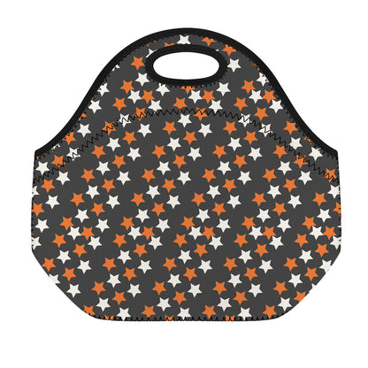 Halloween Star Pattern Print Neoprene Lunch Bag