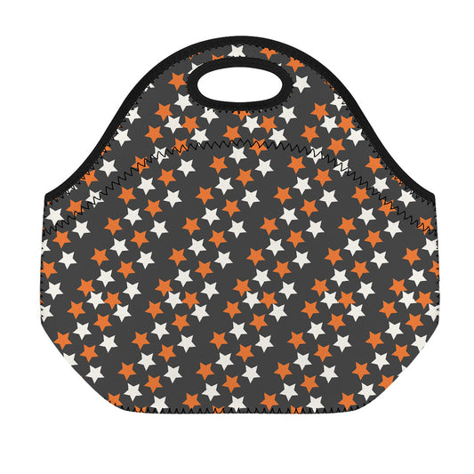 Halloween Star Pattern Print Neoprene Lunch Bag