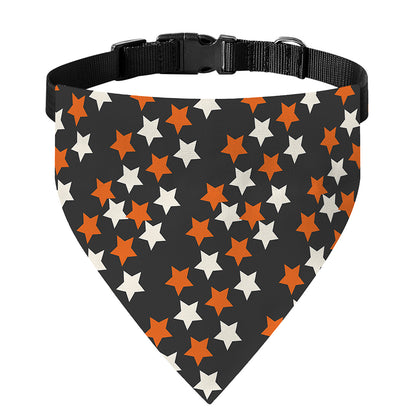 Halloween Star Pattern Print Over The Collar Dog Bandana