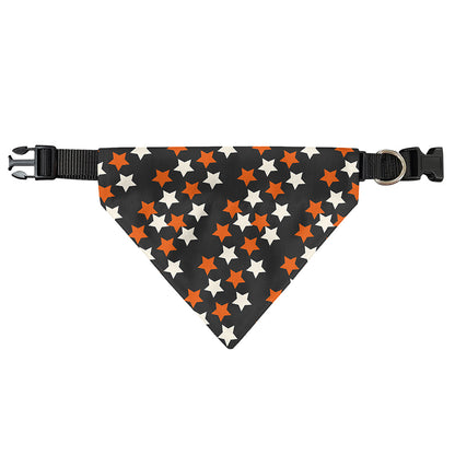 Halloween Star Pattern Print Over The Collar Dog Bandana