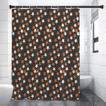 Halloween Star Pattern Print Premium Shower Curtain