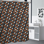 Halloween Star Pattern Print Premium Shower Curtain