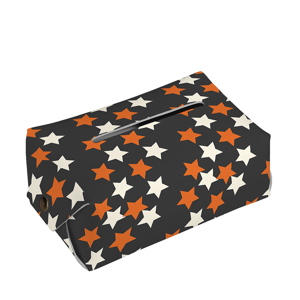 Halloween Star Pattern Print Rectangle Tissue Box Cover