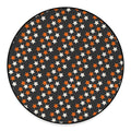 Halloween Star Pattern Print Round Floor Mat