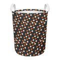 Halloween Star Pattern Print Round Laundry Basket