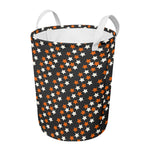 Halloween Star Pattern Print Round Laundry Basket