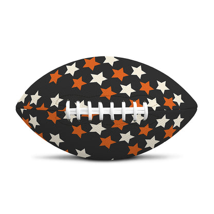 Halloween Star Pattern Print Rugby Ball