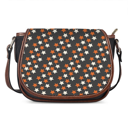 Halloween Star Pattern Print Saddle Bag