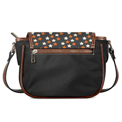 Halloween Star Pattern Print Saddle Bag