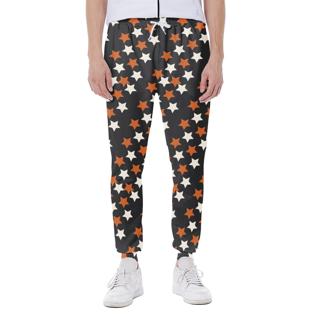 Halloween Star Pattern Print Scuba Joggers