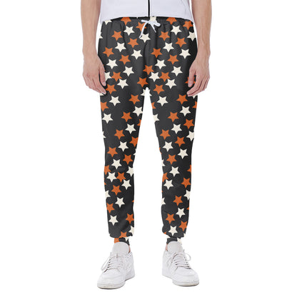 Halloween Star Pattern Print Scuba Joggers