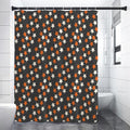 Halloween Star Pattern Print Shower Curtain