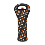 Halloween Star Pattern Print Single Neoprene Wine Tote