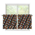Halloween Star Pattern Print Tier Curtains