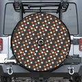 Halloween Star Pattern Print Tire Cover With Camera Hole