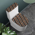 Halloween Star Pattern Print Toilet Lid And Tank Cover Set