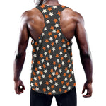 Halloween Star Pattern Print Training Tank Top